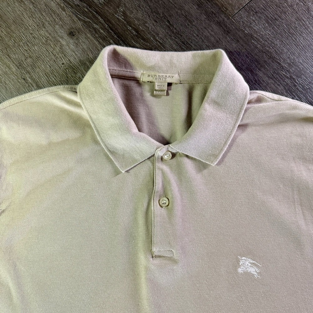 Burberry Brit Men's Cotton Polo Shirt Sz 2XL Short Sleeves Excellent! - Picture 4 of 9